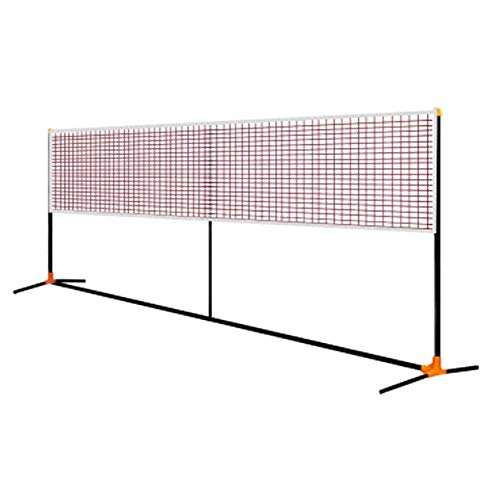 Marker Badminton Tennis Net Portable Badminton Tennis Net Rack, Adjustable Nets for Racquet Sports, Tennis, Badminton, and Other Games - Multiple Court Widths (Size : 6.1m)