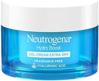 Neutrogena Hydro Boost Hyaluronic Acid Hydrating Gel-Cream Face Moisturizer to Hydrate & Smooth Extra-Dry Skin, Oil-Free, Fragrance-Free, Non-Comedogenic & Dye-Free Face Lotion, 1.7 Oz