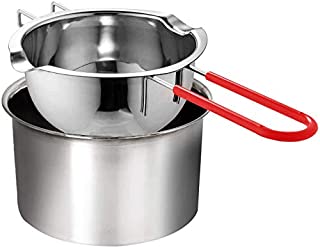 Double Boiler Stainless Steel Pot with Heat Resistant Handle,Large Capacity for Melting Chocolate, Butter, Cheese, Caramel and Candy