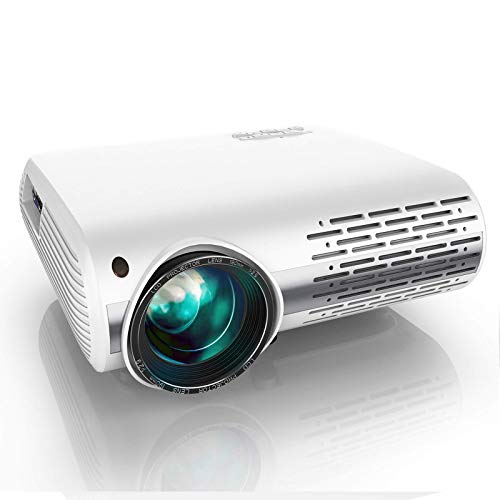 YABER Y30 Native 1080P Projector 7200L Full HD Video Projector 1920 x 1080, ±50° 4D Keystone Correction Support 4k & Zoom,LCD LED Home Theater Projector Compatible with Phone,PC,TV Box,PS4 (White)