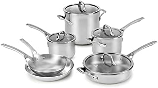 Calphalon Signature Stainless Steel 10-Piece Cookware Set