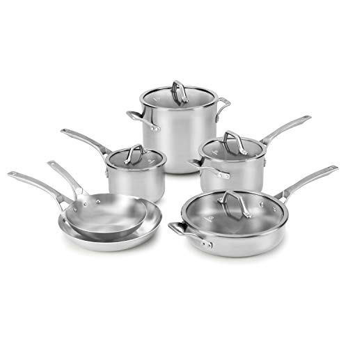 Calphalon Signature Stainless Steel 10-Piece Cookware Set