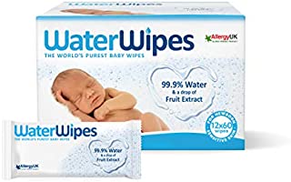 WaterWipes Super Value Box, Total 720 Wipes, white, 480 Count (Pack of 12)