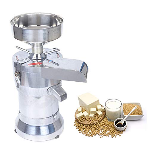 Soybean Grinding Machine, 110V 60Hz Automatic Soymilk Maker Soy Bean Pulping Tofu Milk Machine with 2 Filter for Commercial & Home Use (1100w)