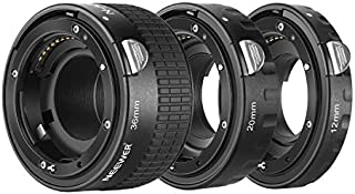 Neewer 12mm,20mm,36mm AF Auto Focus ABS Extension Tubes Set for Nikon DSLR Cameras Such as D7200,D7100,D7000,D5300,D5200,D5100,D5000,D3300,D3200,D3000,D40,D40x,D100,D200,D300,D3,D3S,D700,D90