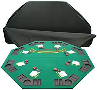 Trademark Poker Deluxe Solid Wood Poker and Blackjack Table Top with Case