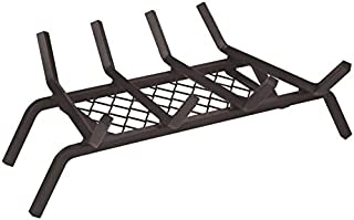 Rocky Mountain Goods Fireplace Grate with Ember Retainer - 1/2 Heavy Duty Cast Iron -Heat Treated for Hottest Fires - Retainer for Cleaner More efficient fire - Weld has (18