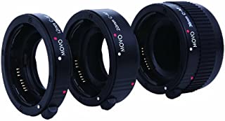 Movo Photo AF Macro Extension Tube Set for Canon EOS DSLR Camera with 12mm, 20mm & 36mm Tubes (Economy Mount)