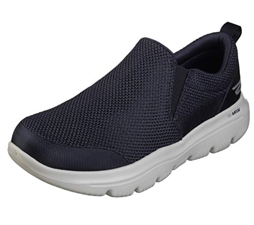 Skechers Men's GO Walk Evolution Ultra-Impeccable Sneaker, Navy/Gray, 10.5