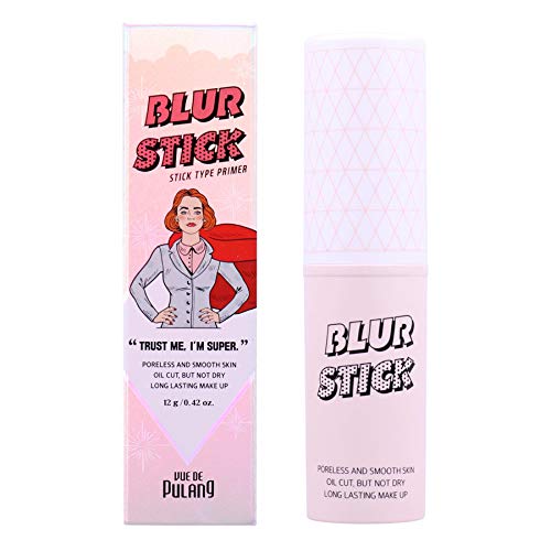 Blur Stick Makeup Primer - Pore Minimizer and Reducer for Your Face - More Vibrant Eyeshadow, Eyelid and Eye Details - With Hydrating Calamine Base for Oily and Sensitive Skin