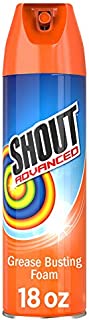 Shout Advanced Foaming Grease and Oil Stain Remover for Clothes, 18 oz, Red