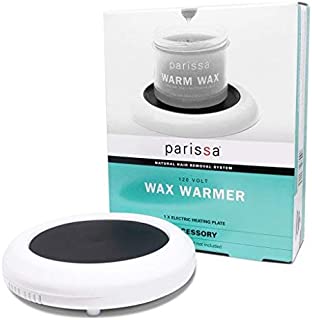 Parissa Wax Warmer, Plug-in Warming Plate for Safe At-Home Heating Parissa Hair Removal Waxes, 120V