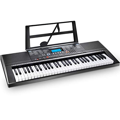 Electric Keyboard Piano 61-Key, Ohuhu Digital Musical Piano Keyboard with Headphone Jack, USB Port & Teaching Modes for Beginners