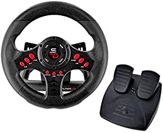 Subsonic SA5426 Racing Wheel Universal with Pedals for Playstation 4, PS4 Slim, PS4 Pro, Xbox One, Xbox One S, PS3