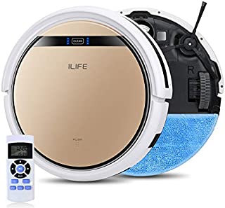 ILIFE V5s Pro 2, 2-in-1 Robot Vacuum and Mop, Slim, Automatic Self-Charging Robotic Vacuum, Daily Schedule, Zigzag Cleaning Path, Ideal for Pet Hair, Hard Floor and Low Pile Carpet