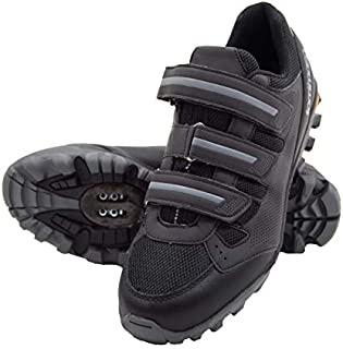 Tommaso Vertice 100 Mens All Mountain Vibram Sole Mountain Bike Shoes - 46 Black