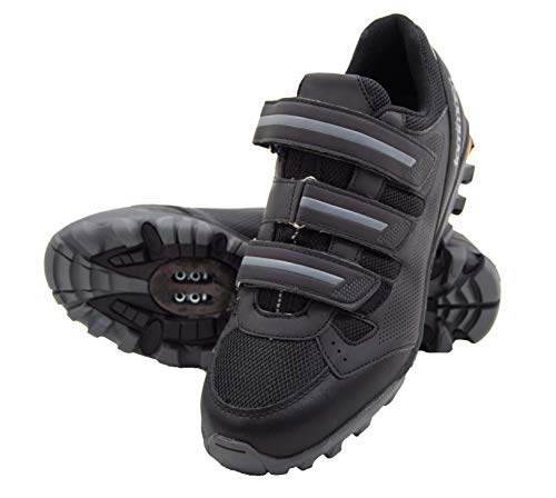 Tommaso Vertice 100 Mens All Mountain Vibram Sole Mountain Bike Shoes - 46 Black