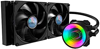 Cooler Master MasterLiquid ML280 Mirror ARGB Close-Loop AIO CPU Liquid Cooler, Mirror ARGB Pump, 280 Radiator, Dual SickleFlow 140mm, 3rd Gen Dual Chamber Pump for AMD Ryzen/Intel LGA1200/1151