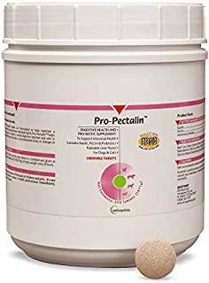 Vetoquinol Pro-Pectalin Tablets for Dogs & Cats  250ct, Liver Flavor  Reduce Occasional Loose Stool, Balance Gut pH: Kaolin, Pectin, Enterococcus Faecium  Support Normal Digestion, Microbial Flora