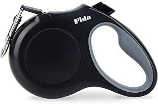 Fida Retractable Dog Leash, 16 ft Dog Walking Leash for Small Dogs up to 26 lbs, 360° Tangle Free, Black