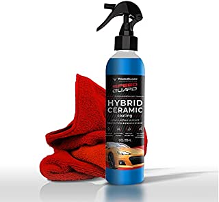 TOUGHGUARD SpeedGuard Car Paint Protection Spray with Advanced Nano Coating Technology, 8oz, 236mL, Hydrophobic Car Polish, Paint Sealant and Ceramic Coating for Cars