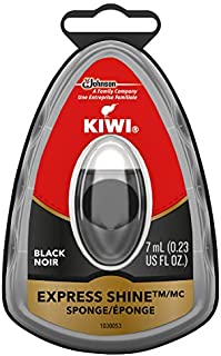 KIWI Express Shoe Shine Sponge | Leather Care for Shoes, Boots, Furniture, Jacket, Briefcase and More | Black