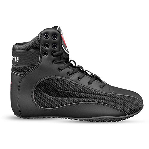 Ninja Viking Wrestling Shoes for Men and Women, Top Combat Speed Mens Weightlifting, Powerlifting, Workout, MMA, Boxing Boots, Lightweight, Easy to Wear, Non Slip Red and Black Shoe