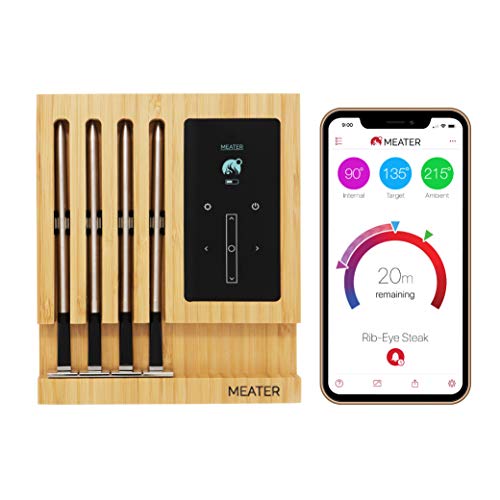 MEATER Block | Premium Wireless Smart Meat Thermometer for The Oven Grill Kitchen BBQ Smoker Rotisserie with Bluetooth and WiFi Digital Connectivity