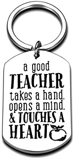 Teacher Gifts for Women Men Teacher Christmas Keychain Present Teacher Appreciation Thank You Gifts from Student Mom Dad End of Year Graduation Back to School Valentines Day Retirement Jewelry