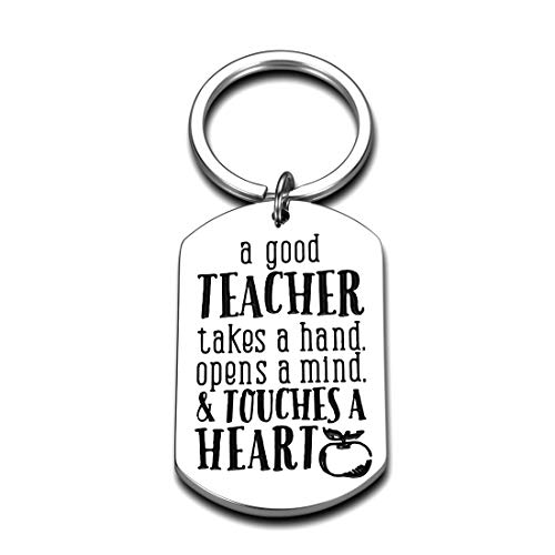 Teacher Gifts for Women Men Teacher Christmas Keychain Present Teacher Appreciation Thank You Gifts from Student Mom Dad End of Year Graduation Back to School Valentines Day Retirement Jewelry