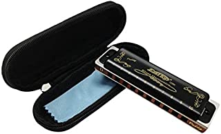 East top 10 Holes 20 Tones 008K Blues Professional Diatonic Blues Harmonica key of Paddy D, Harmonica for Adults, Professional Player and Students
