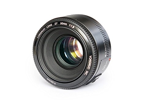 Yongnuo YN50mm F1.8 Lens Large Aperture Auto Focus Lens Fixed Standard Prime Lens YN50mm F1.8C Compatible with Canon EF Mount EOS Camera