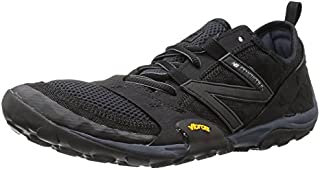 New Balance Men's Minimus 10 V1 Trail Running Shoe Sneaker, Black/Silver, Wide