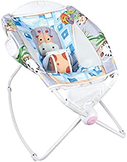 Btybess Foldable New Infant-to-Toddler Baby Bouncer, Soothing Baby Sleep with Soothing Vibrations Baby Rocker, 0-36 Months Compact Fold for Storage Or Travel Bouncer Chair (Color : B)