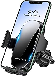 2021 Upgraded Miracase Car Phone Mount, Air Vent Cell Phone Holder for Car, Universal Car Phone Holder Cradle Compatible with iPhone 12 Pro Max/12/11 /11 Pro Max/XR/Xs/8/7,S10+ and More