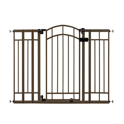 Summer Multi-Use Decorative Extra Tall Walk-Thru Baby Gate, Metal, Bronze Finish  36 Tall, Fits Openings up to 28.5 to 48 Wide, Baby and Pet Gate for Doorways and Stairways