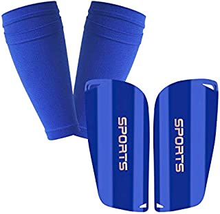 GeekSport Youth Soccer Shin Guards for Kids Toddler Shin Pads Calf Sleeves USA Soccer Gear for 3 5 4-6 7-9 10-12 Years Old Children Teens Boys Girls Blue S 3'3'' - 3'11''