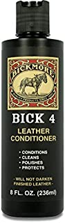 Bickmore Bick 4 Leather Conditioner 8 oz - Best Since 1882 - Cleaner & Conditioner - Restore Polish & Protect All Smooth Finished Leathers