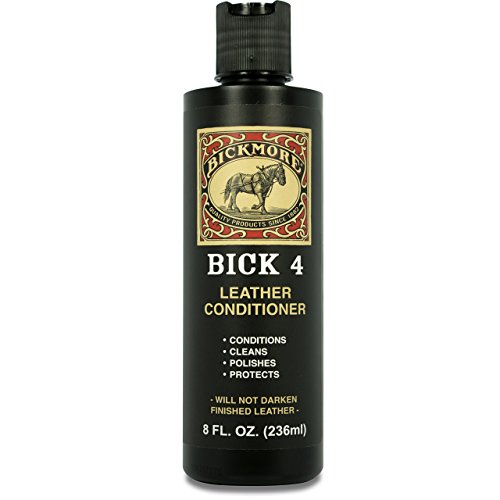 Bickmore Bick 4 Leather Conditioner 8 oz - Best Since 1882 - Cleaner & Conditioner - Restore Polish & Protect All Smooth Finished Leathers