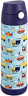 Snug Flask for Kids (500ml) - Vacuum Insulated Water Bottle with Straw (Vroom)