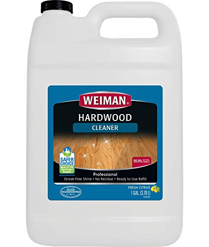 Weiman Hardwood Floor Cleaner - 128 Ounce Refill - Finished Engineered Hardwood Floors