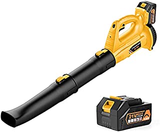 Cordless Leaf Blower - BHY 320 CFM 150 MPH Battery Leaf Blower with 4.0Ah Battery & Charger , 2 Section Tubes, 6-Speed Dial, Electric Leaf Blower for Dust, Snow Debris,Yard, Work Around The House