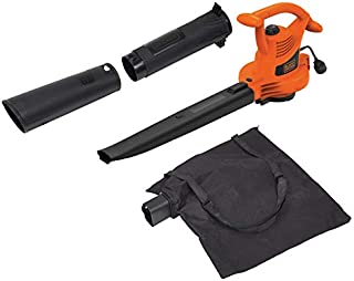 BLACK+DECKER 3-in-1 Electric Leaf Blower, Leaf Vacuum, Mulcher, 12-Amp (BV3100)