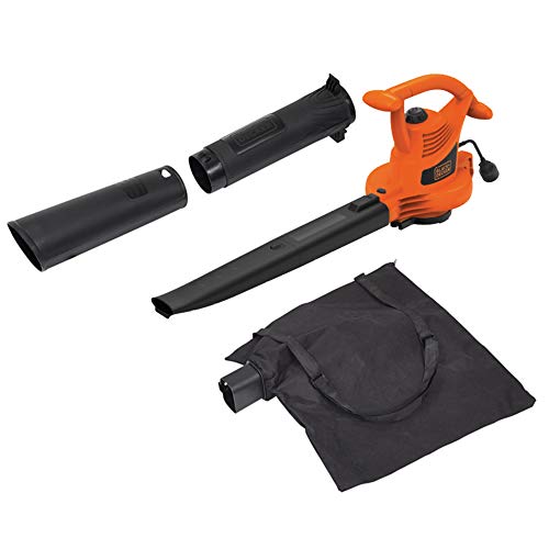 BLACK+DECKER 3-in-1 Electric Leaf Blower, Leaf Vacuum, Mulcher, 12-Amp (BV3100)