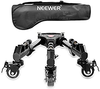 Neewer Photography Professional Heavy Duty Tripod Dolly with Rubber Wheels and Adjustable Leg Mounts for Canon Nikon Sony DSLR Cameras Camcorder Photo Video Lighting