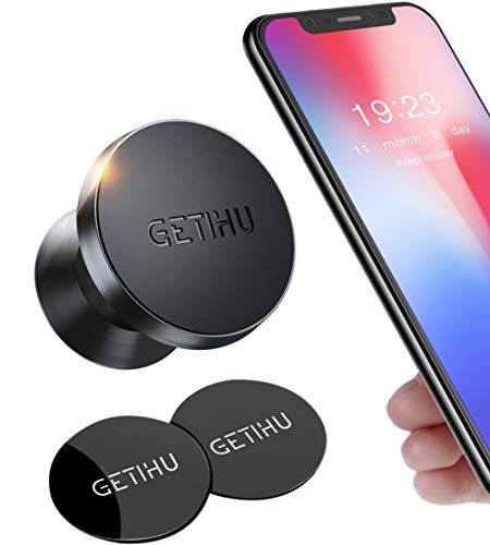 GETIHU Phone Holder for Car, 360° Dashboard Car Phone Mount, Universal Magnetic Cell Phone Car Holder GPS, Compatible with iPhone 12 11 Pro X 8 Plus Samsung Galaxy Note 9 S10 Huawei Xiaomi OnePlus Etc