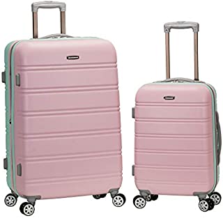 Rockland Melbourne Hardside Exandable Spinner Wheel Luggage, Mint, 2-Piece Set (20/28)