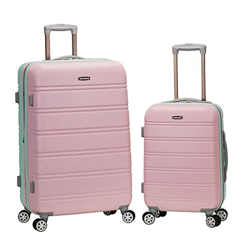 Rockland Melbourne Hardside Exandable Spinner Wheel Luggage, Mint, 2-Piece Set (20/28)