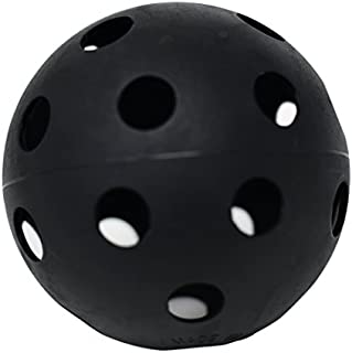 The Black Ball Indoor Black Pickleballs - 8 Count - High Visibility - 26 Holes