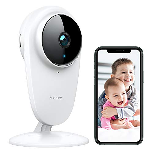 Victure 1080P FHD Baby Monitor Pet Camera 2.4G Wireless Indoor Home Security Camera with Two-Way Audio Motion Detection Night Vision for Baby/Pet/Nanny/Elderly Compatible with iOS & Android System